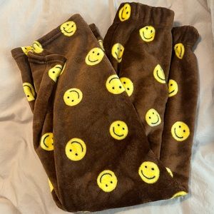 Happy face pants pajamas sleepwear home wear